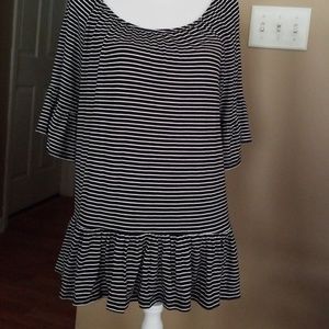 New Directions Soft Peasant Top XL